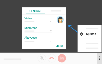 Ajustes Hangouts Meet