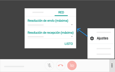 Ajustes Hangouts Meet