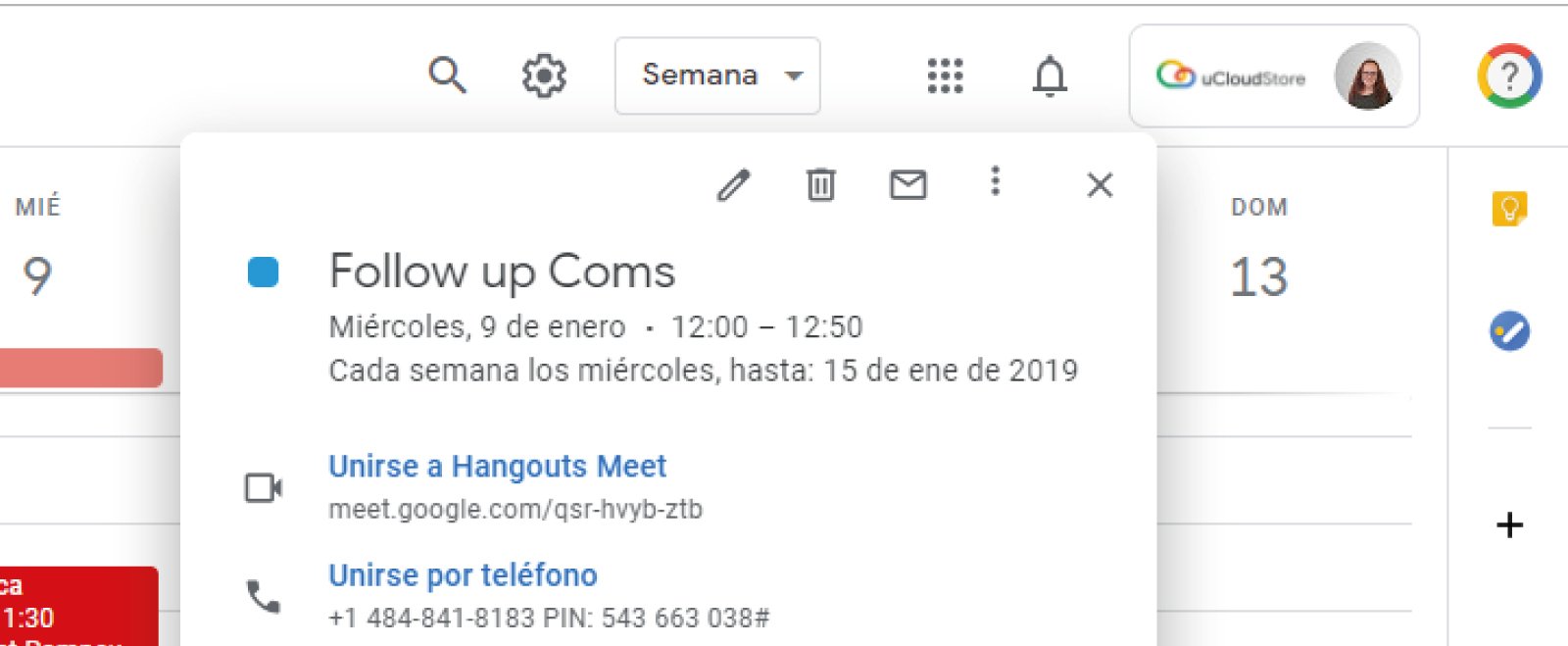 Google Meet vs Skype Imagen de la Sincronización Calendar y Google Meet Hangouts