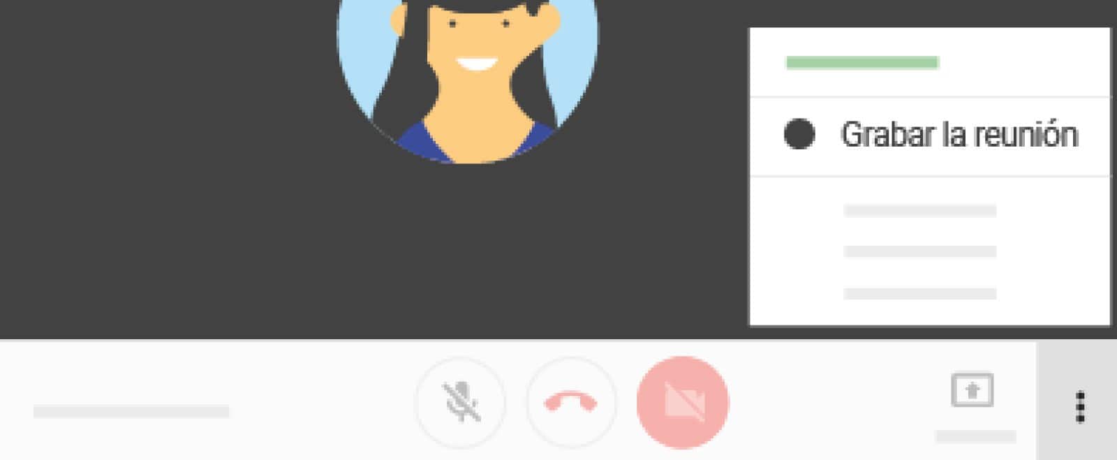 Google Meet vs Skype Imagen de Grabar la reunion