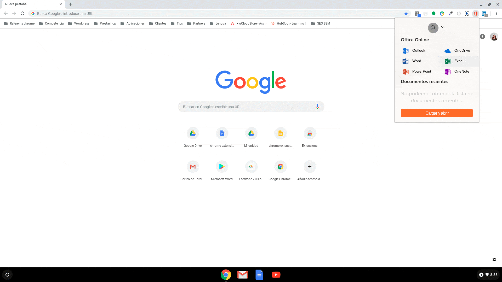 Video de Office 365 en Chrome OS