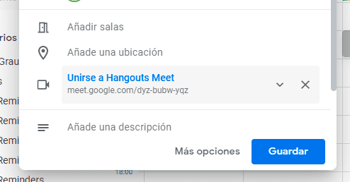 Imagen de cómo unirse a Hangouts Meet a través de una URL