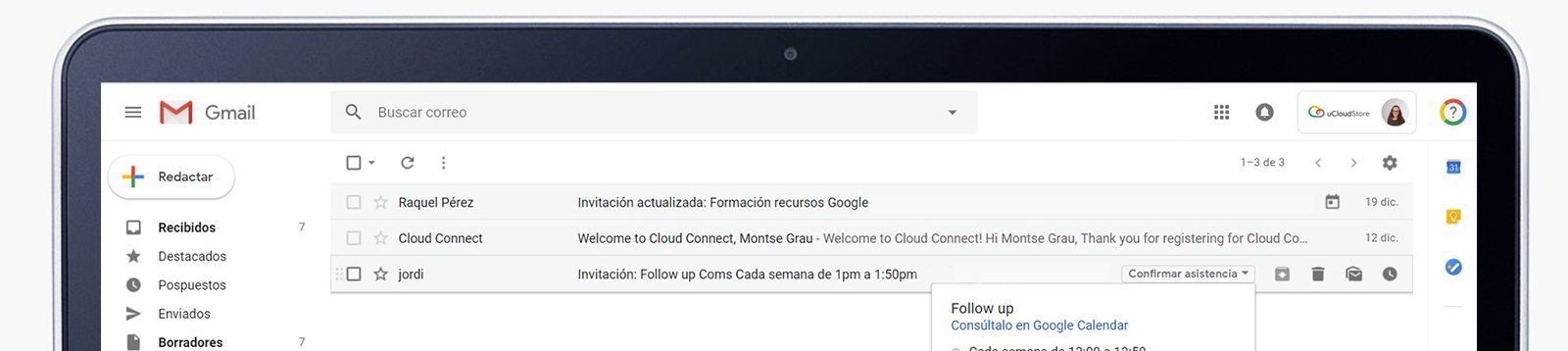 G Suite Imagen de correo gmail de google