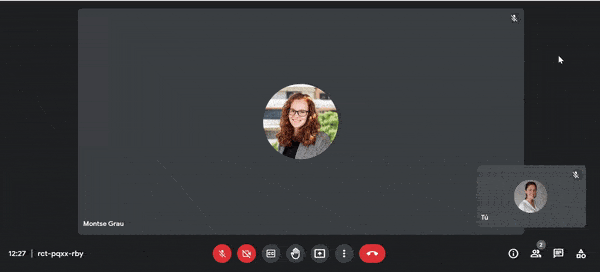 Descubre cuando se inicia la grabación en una videollamada Google Meet